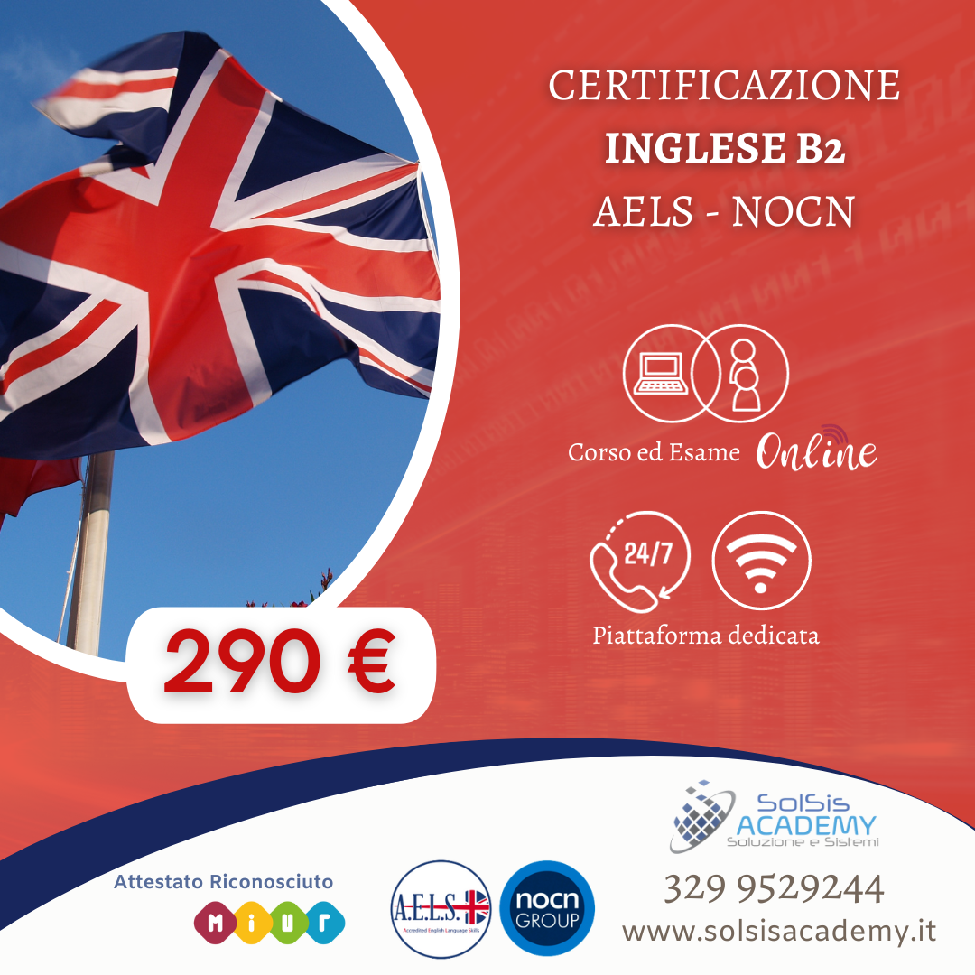 Lingua inglese B2 (Post-intermedio) + Certificazione